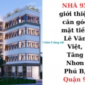 Nhà 9x bán căn góc 2 mặt tiền Lê Văn Việt Quận 9 tiềm năng kinh tế lớn có 102